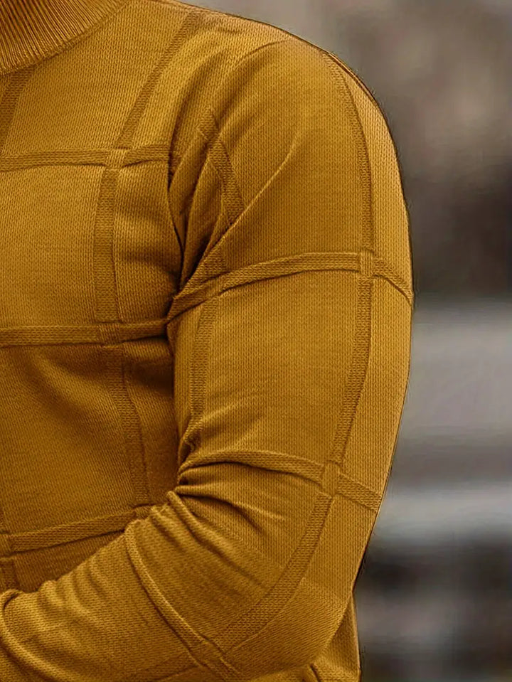 Nunzio - Άνετο πλεκτό πουλόβερ με ψηλό γιακά