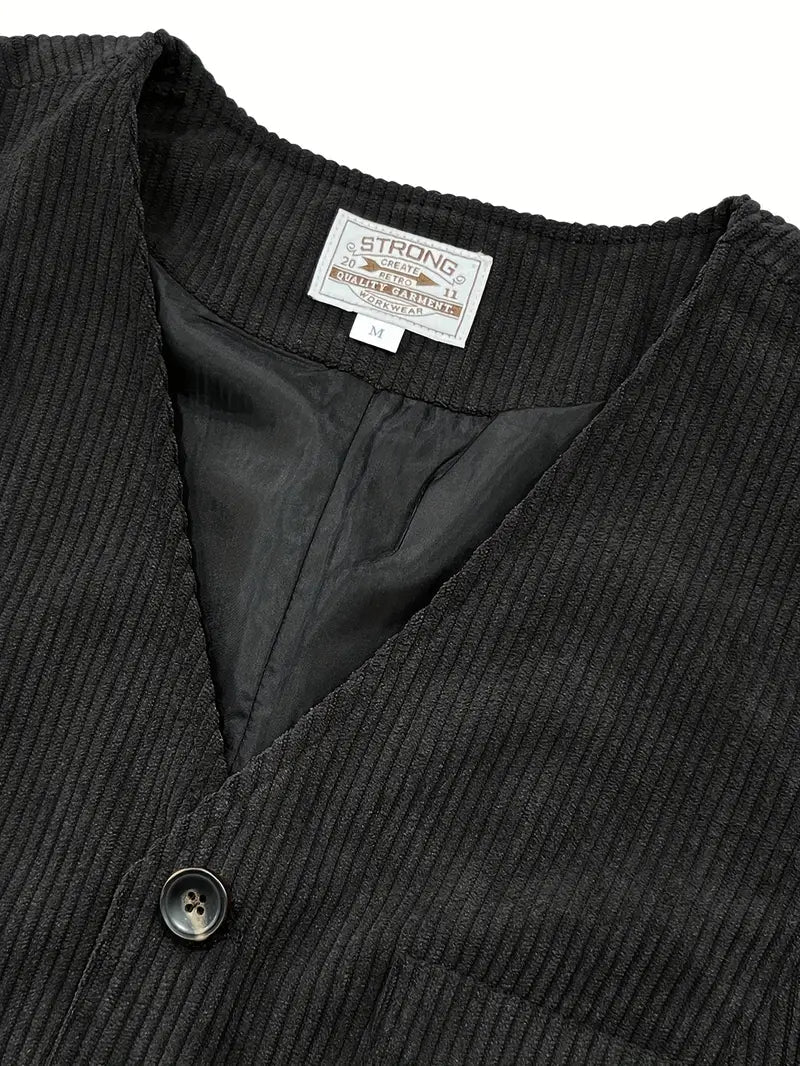 Fergus - Κομψό γιλέκο από κοτλέ