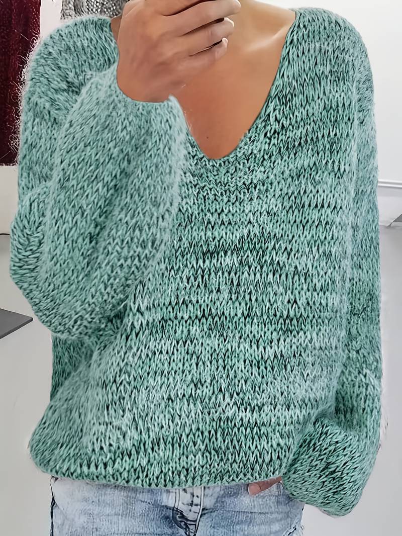 Lital - Κομψό μαλακό πουλόβερ με V-neck