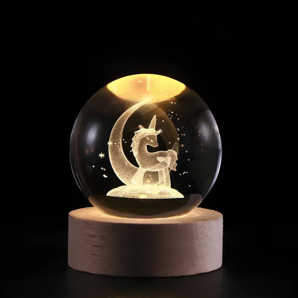 Glow Sphere – Φωτεινή κρυστάλλινη σφαίρα-λάμπα