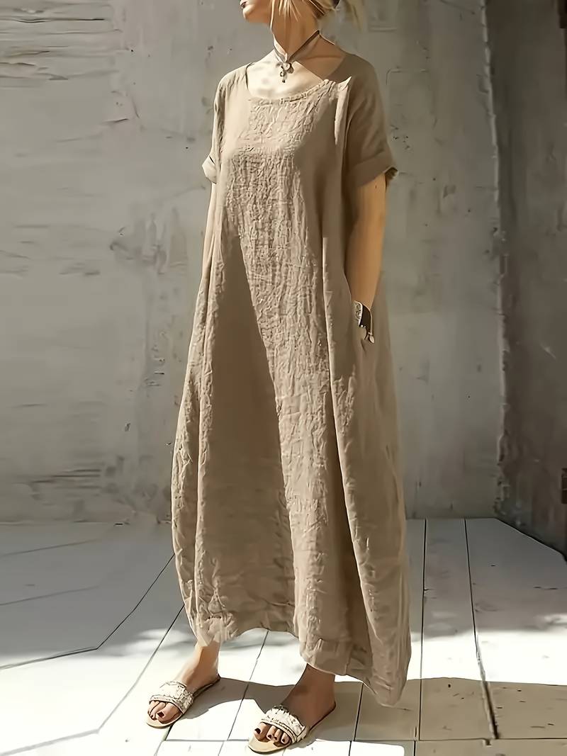 Anuradhi - Καθημερινό μακρύ φόρεμα με φαρδιά μανίκια