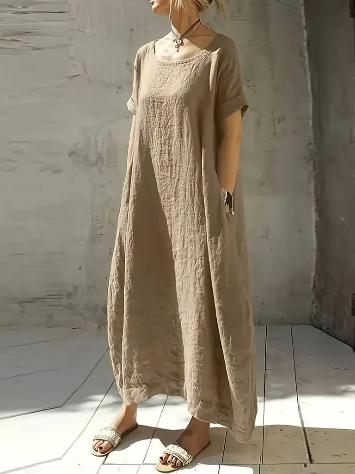 Anuradhi - Καθημερινό μακρύ φόρεμα με φαρδιά μανίκια