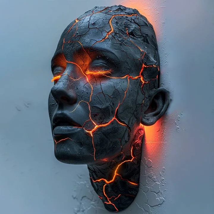 CrackGlow -  Σπασμένο φωτιστικό τοίχου Ψυχή