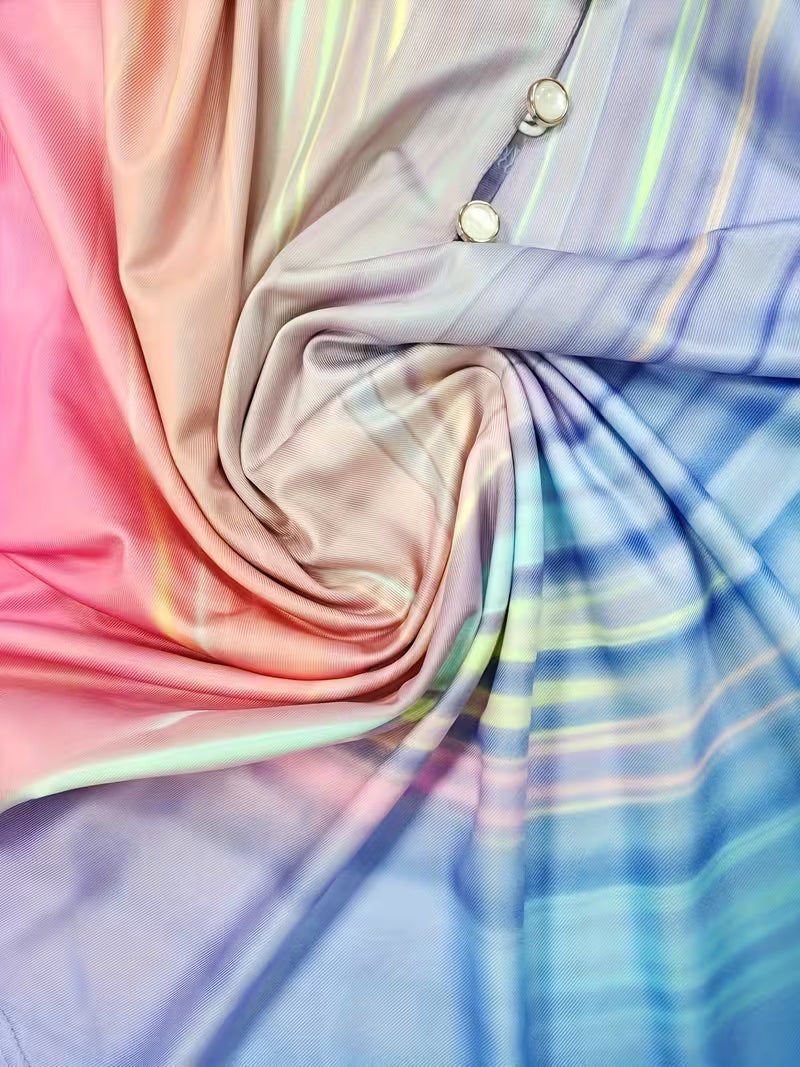 Filona - Μπλούζα με V-λαιμόςκαι βαφή tie-dye σε αποχρώσεις