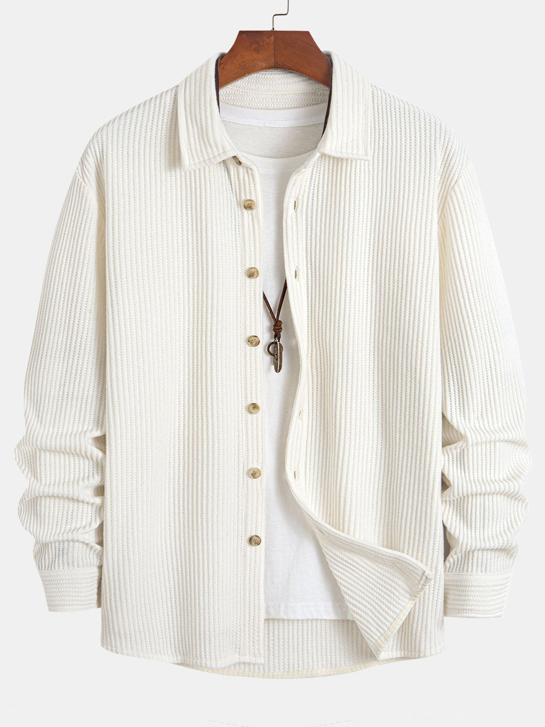 Hadrian - Μακρυμάνικο πουκάμισο με υφή βάφλας