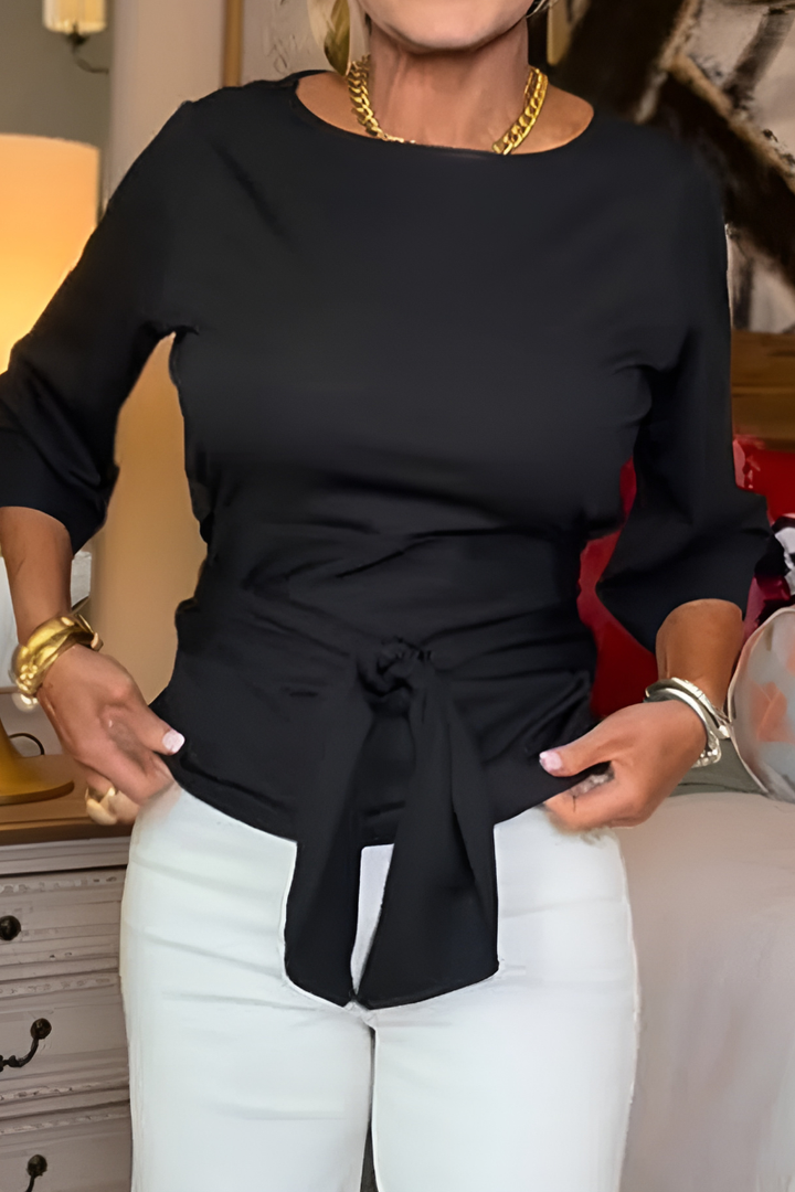 Shaniera - Κομψό τοπ με δέσιμο στη μέση