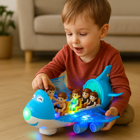 MusicJet - Ηλεκτρικό αεροπλάνο με φώτα, μουσική και σύστημα αποφυγής εμποδίων