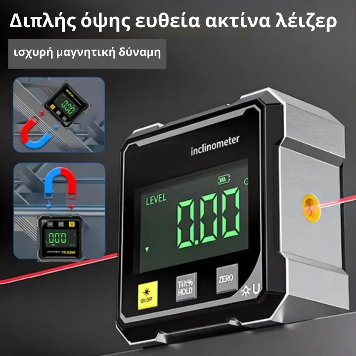 AngleMaster - Ψηφιακό μαγνητικό ινδικό λέιζερ