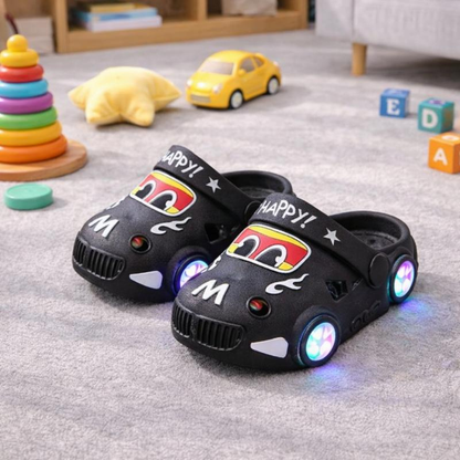 KidVroom - Παιδικές παντόφλες LED με φωτεινούς τροχούς και λουράκι