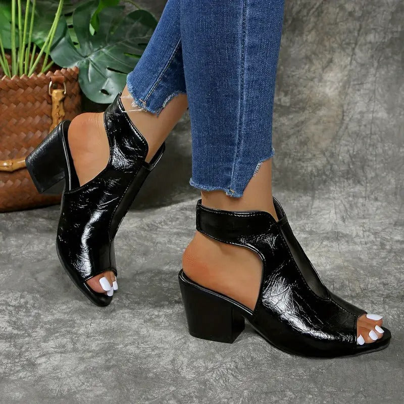 Thomis - Αντιολισθητικά δερμάτινα σανδάλια με ανοιχτή μύτη