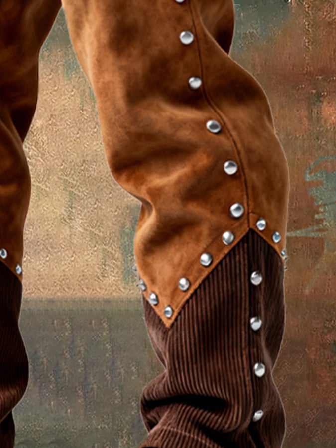 Overton - Ρετρό παντελόνι για υπαίθριες περιπέτειες με κορδόνια και ραφές