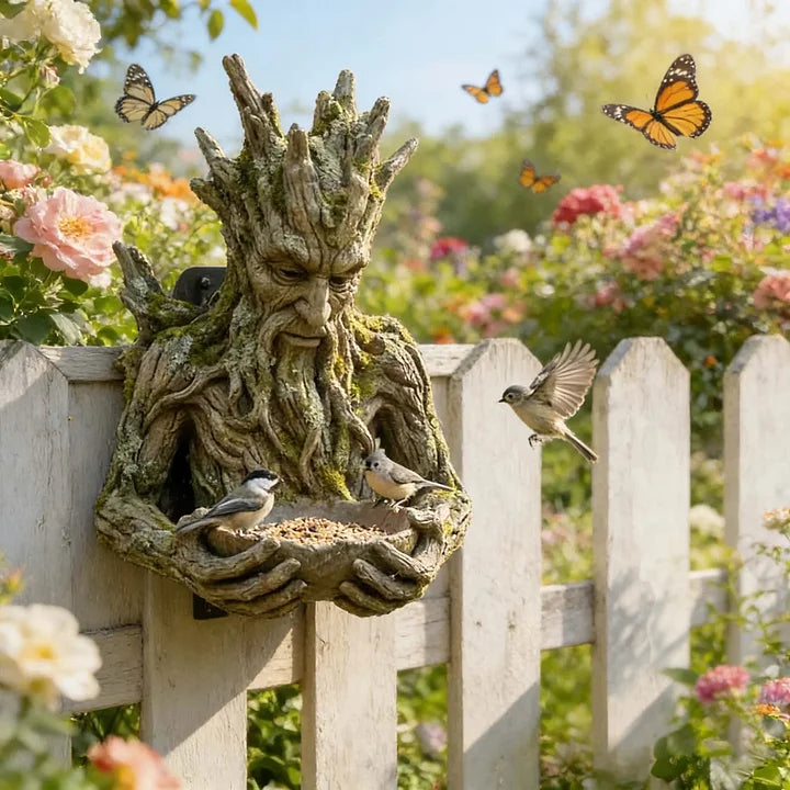 NatureHold - Ένα γλυπτό για τη σίτιση πουλιών ενσωματωμένο σε δέντρο