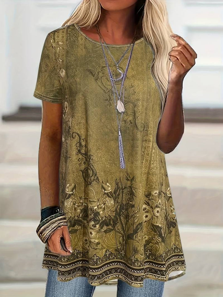Abhishani - Φαρδύ T-shirt με λουλουδάτο μοτίβο