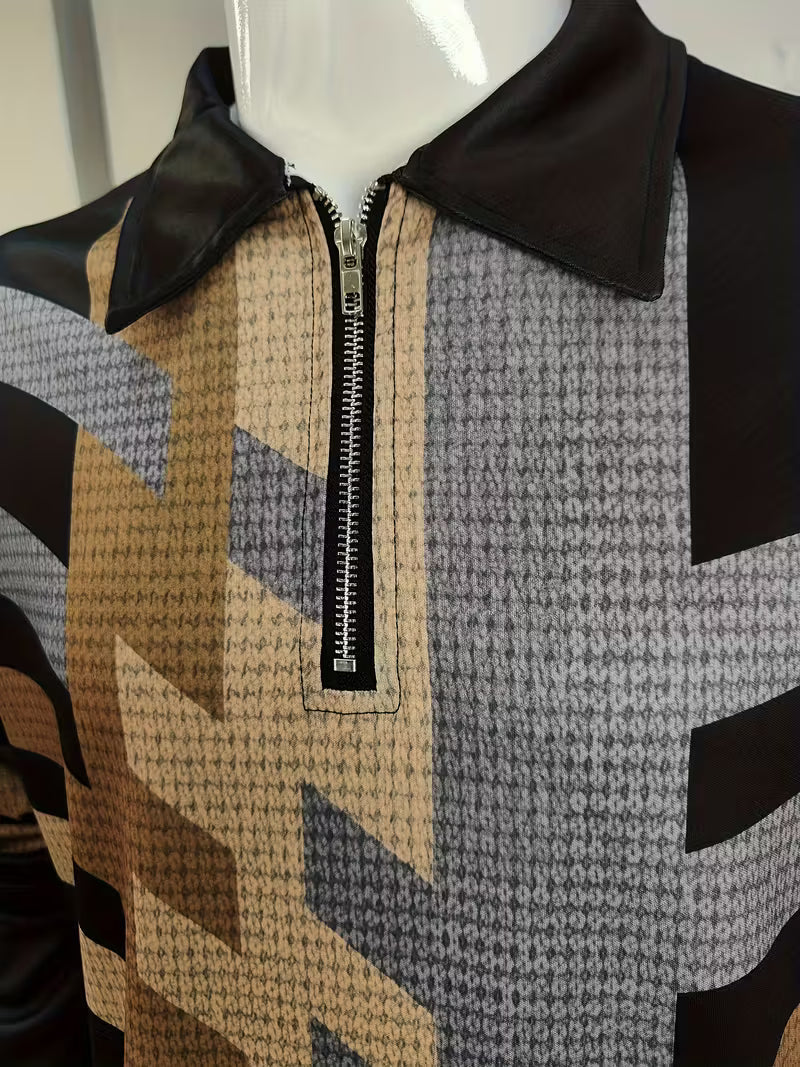 Thomson - Μακρυμάνικο πουκάμισο με μισό φερμουάρ