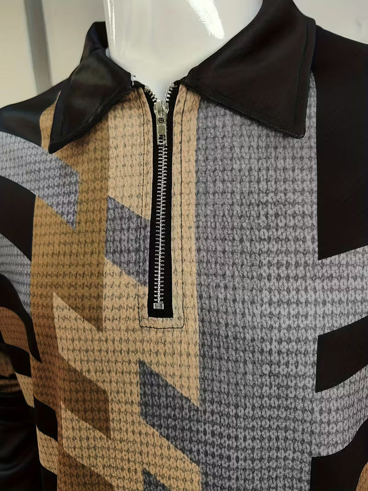 Thomson - Μακρυμάνικο πουκάμισο με μισό φερμουάρ