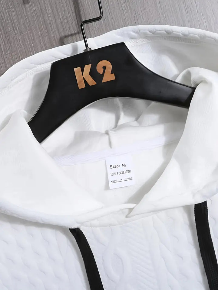 Pruitt - Πλεκτό φούτερ με μακριά μανίκια και κουκούλα