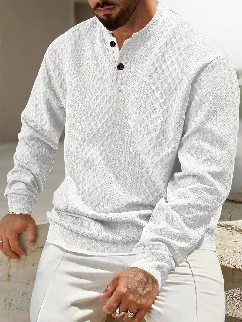 Warriner - Φούτερ με μακριά μανίκια και γεωμετρικό μοτίβο