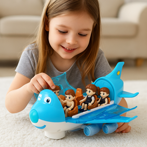 MusicJet - Ηλεκτρικό αεροπλάνο με φώτα, μουσική και σύστημα αποφυγής εμποδίων