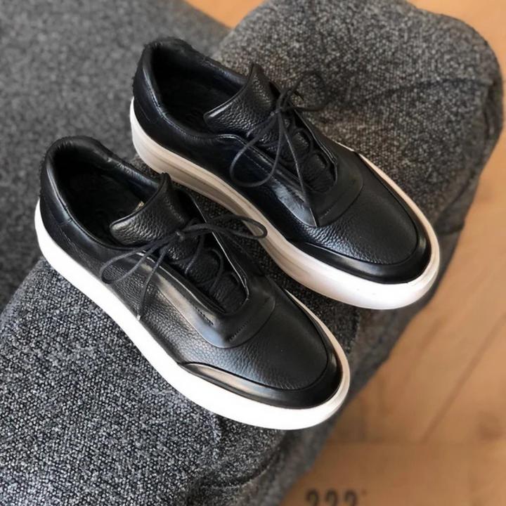 Corentin - Παπούτσι με παχιά σόλα από δέρμα