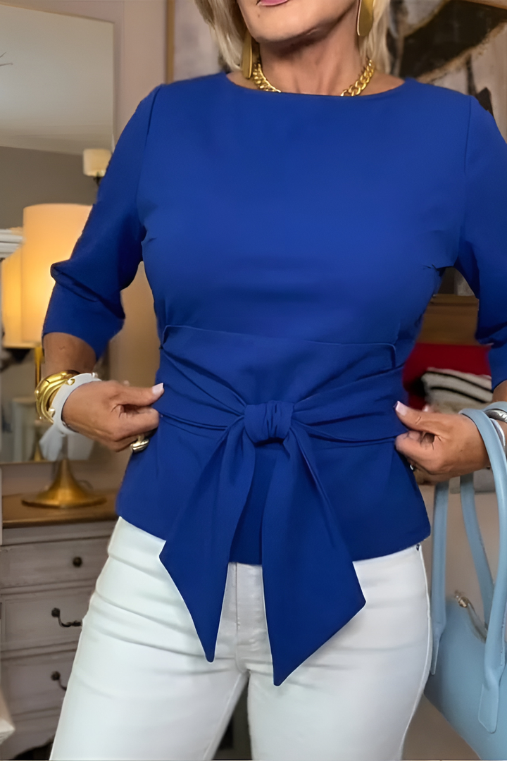 Shaniera - Κομψό τοπ με δέσιμο στη μέση