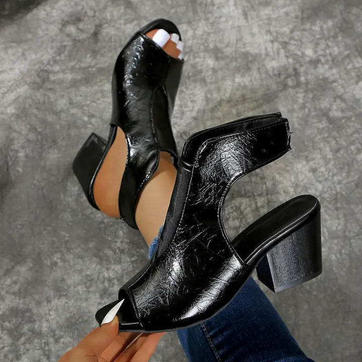 Thomis - Αντιολισθητικά δερμάτινα σανδάλια με ανοιχτή μύτη