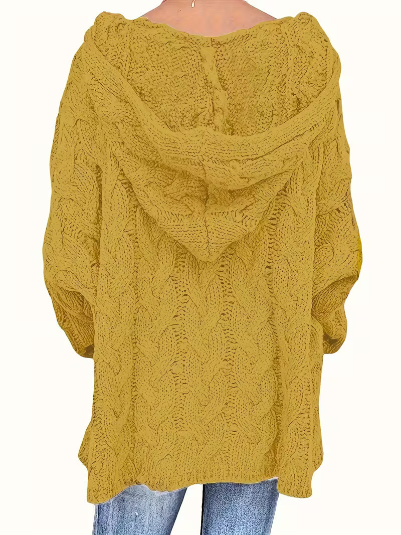 Hailee - Περιστασιακό πλεκτό πουλόβερ με μακριά μανίκια