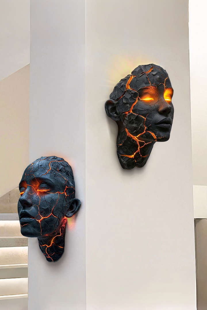 CrackGlow -  Σπασμένο φωτιστικό τοίχου Ψυχή