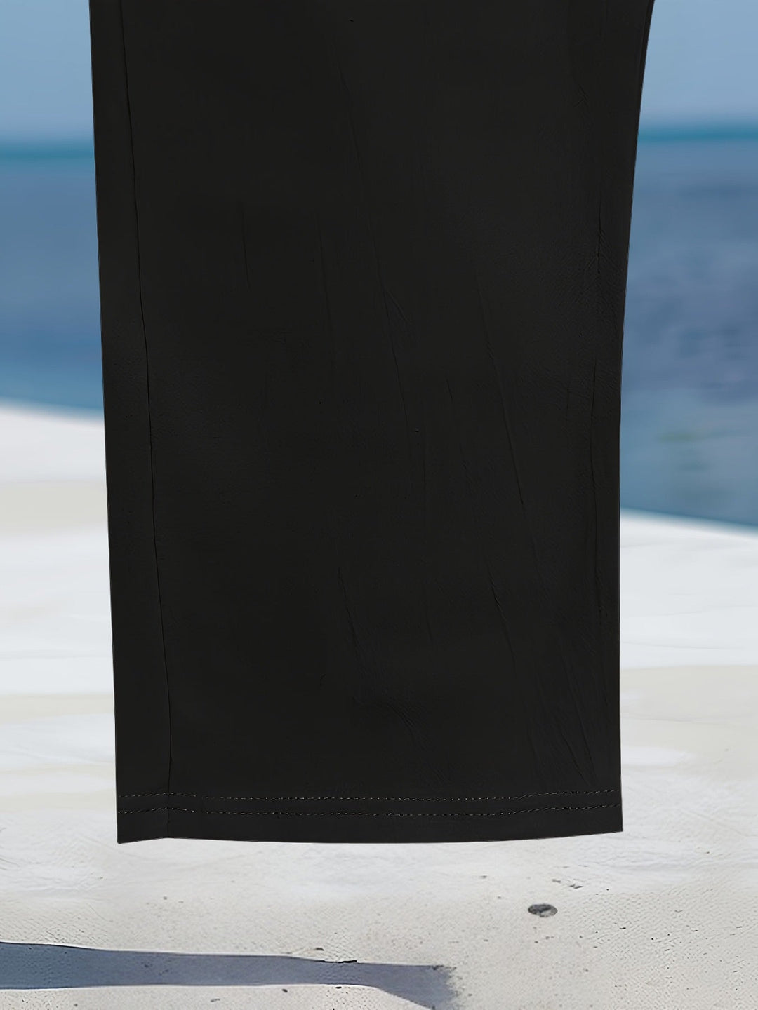 Aznar - Περιστασιακό λινό παντελόνι με ελαστική μέση