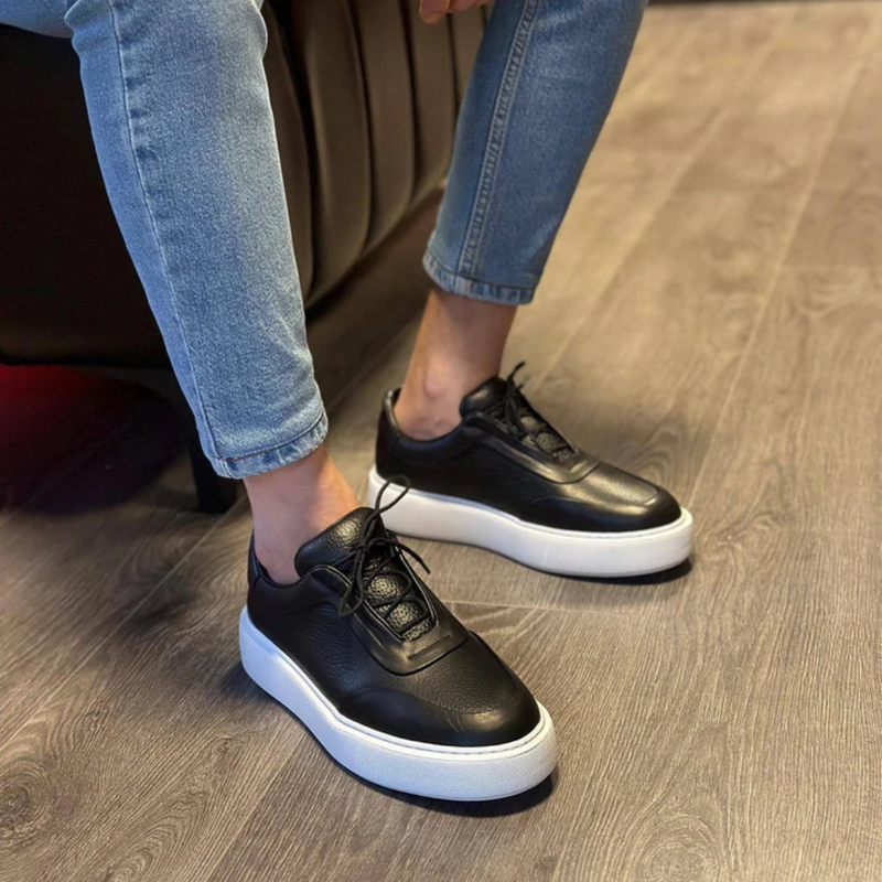 Corentin - Παπούτσι με παχιά σόλα από δέρμα