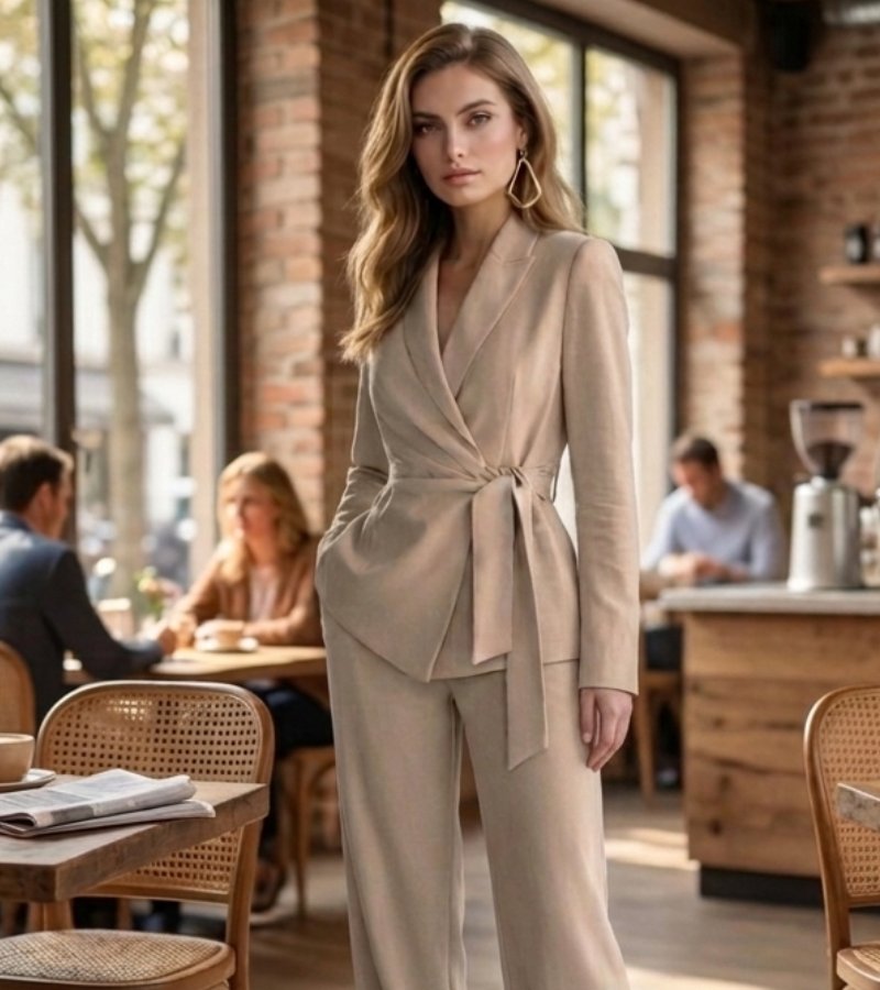 Asya - Κομψό casual κοστούμι δύο τεμαχίων