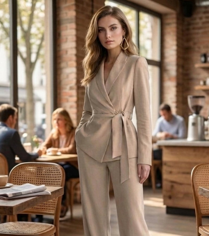 Asya - Κομψό casual κοστούμι δύο τεμαχίων