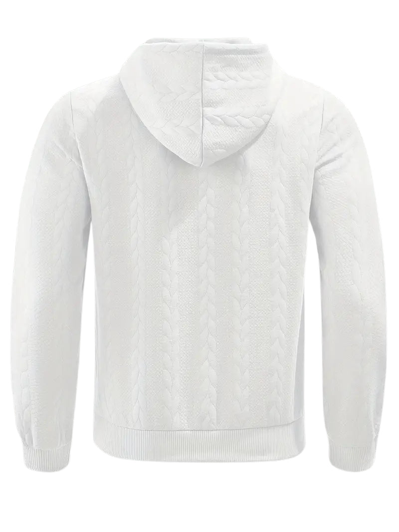 Philipp - Casual φούτερ με κουκούλα και φερμουάρ και μακριά μανίκια