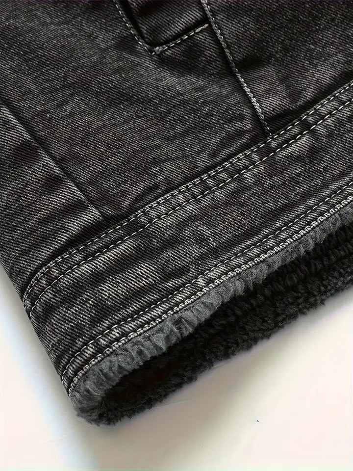 Geoffroy - Σοδειά τζιν μπουφάν με φλις φόδρα