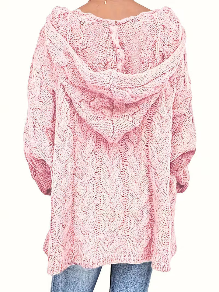 Hailee - Περιστασιακό πλεκτό πουλόβερ με μακριά μανίκια