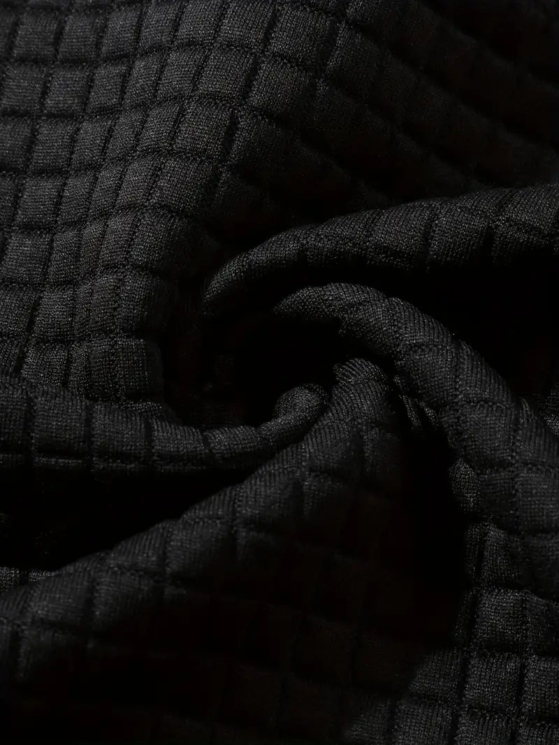 Arvid - Φούτερ με κουκούλα και υφή Χρωματικό μπλοκ