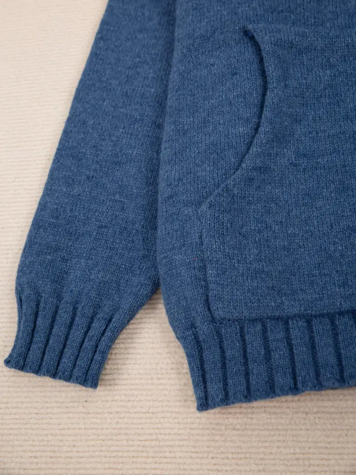 Natala - Πλεκτό πουλόβερ με τσέπη καγκουρό