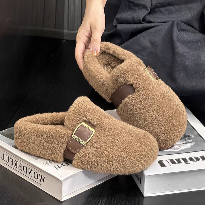 Zilvia - Ζεστά παπούτσια από μαλλί αρνιού σε στυλ νεράιδας