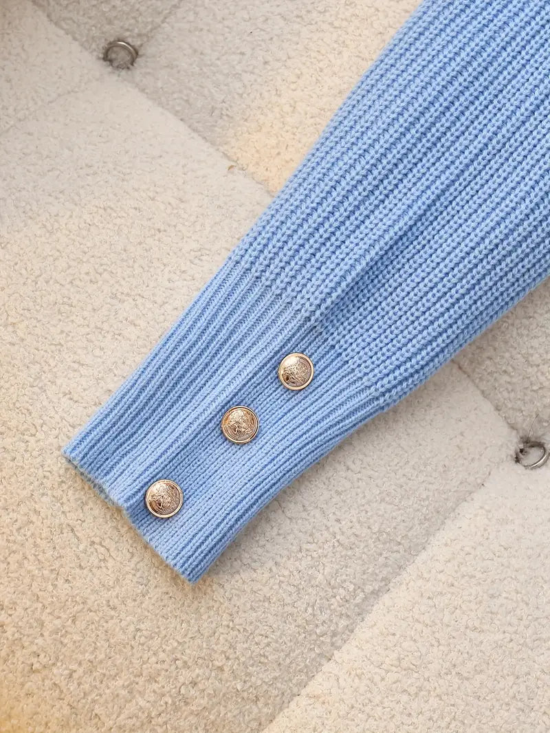 Carlotta - Κομψό πουλόβερ με μακριά μανίκια και ραβδώσεις