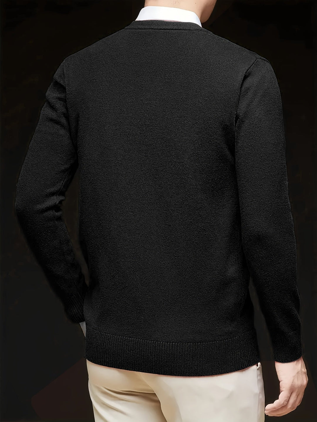 Dionysis - Πλεκτό πουλόβερ με V-neck «Cross Border»