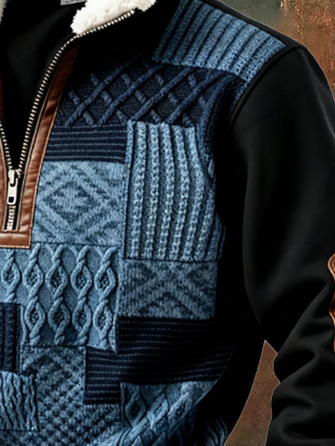 Abbott - Περιστασιακό ρετρό φούτερ με χρωματικό μπλοκ