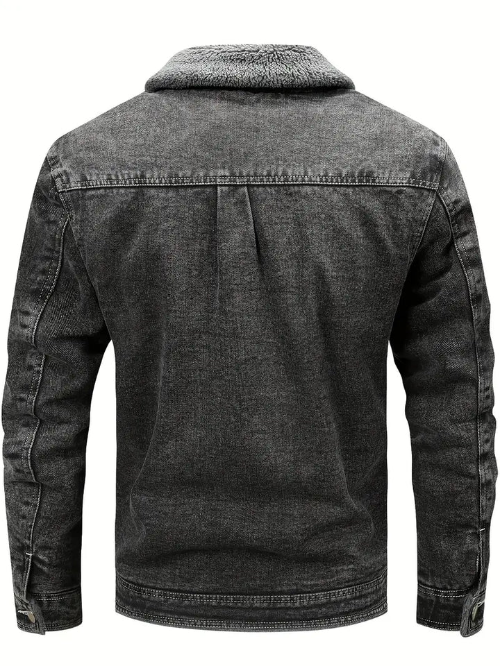 Geoffroy - Σοδειά τζιν μπουφάν με φλις φόδρα