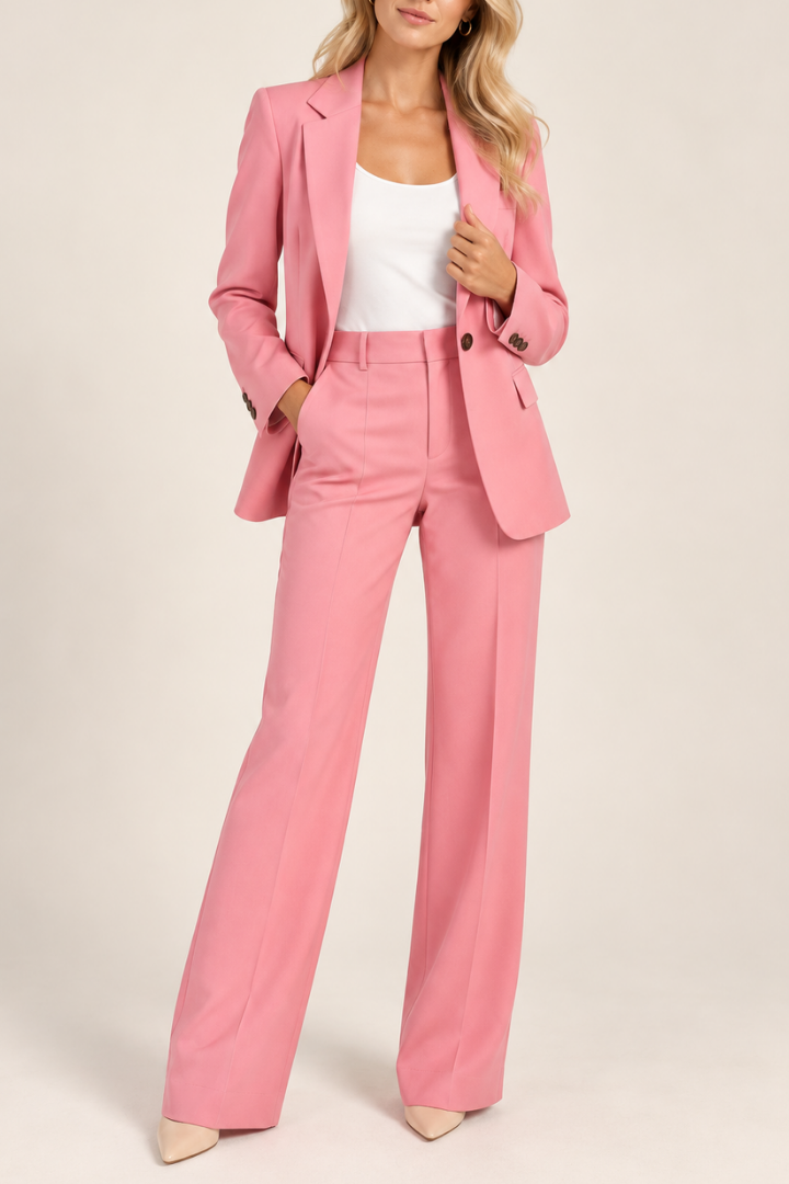 Danyela – Σετ με σακάκι και παντελόνι με ίσια γραμμή