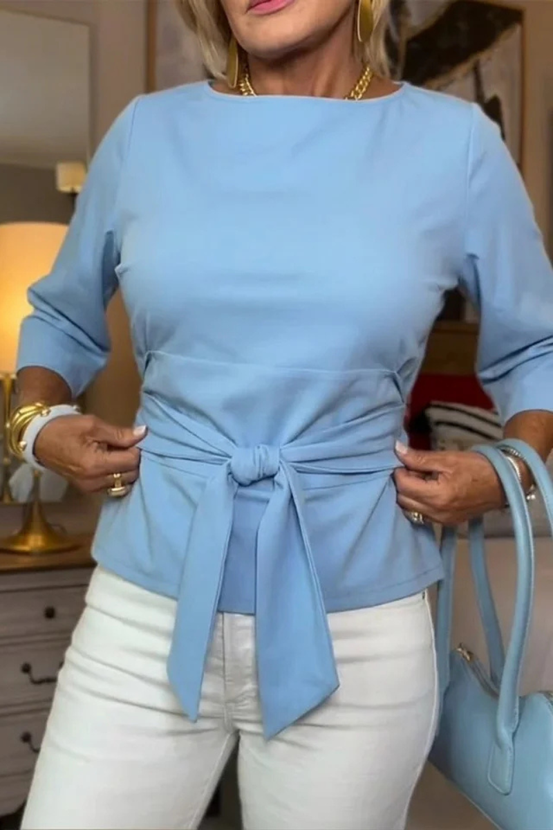 Shaniera - Κομψό τοπ με δέσιμο στη μέση