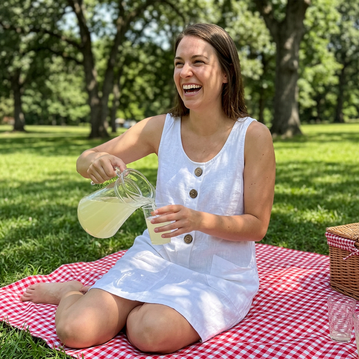 Yenifer - Μίνι φόρεμα χωρίς μανίκια με τσέπες
