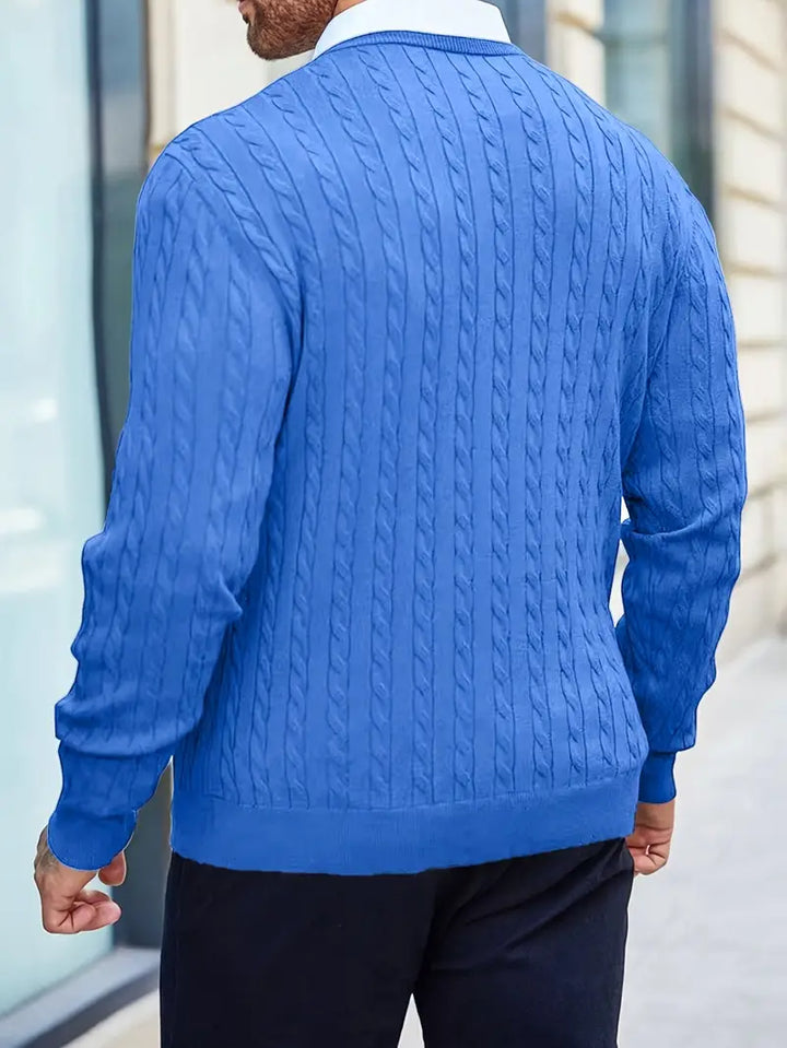 Jonty - Πλεκτό πουλόβερ με μακρύ μανίκι και ζιβάγκο