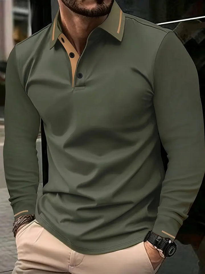 Karunaratne - Κομψό μακρυμάνικο πόλο