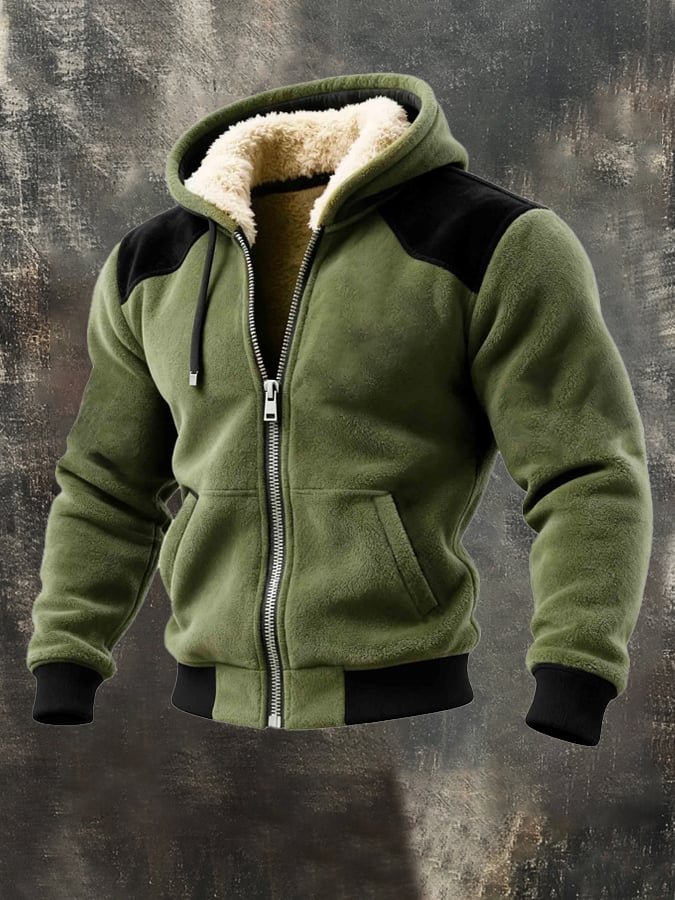 Lyon - Ζεστό μπουφάν με κουκούλα και φερμουάρ