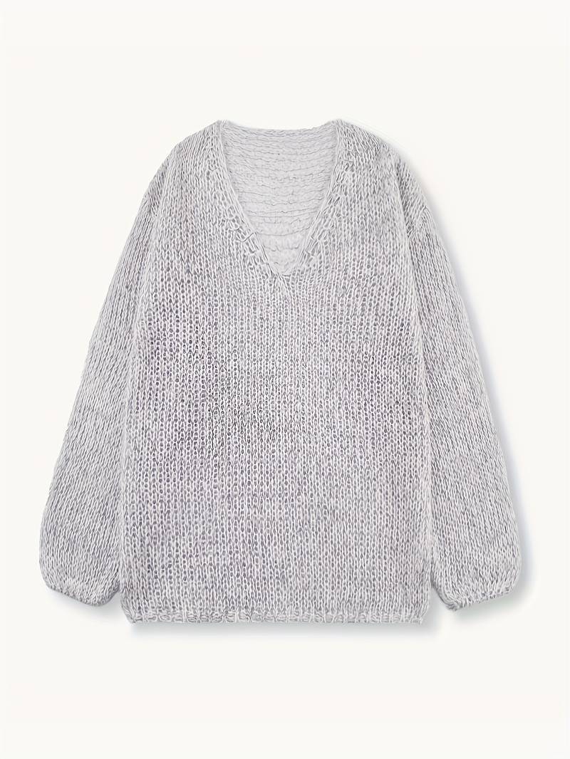 Lital - Κομψό μαλακό πουλόβερ με V-neck