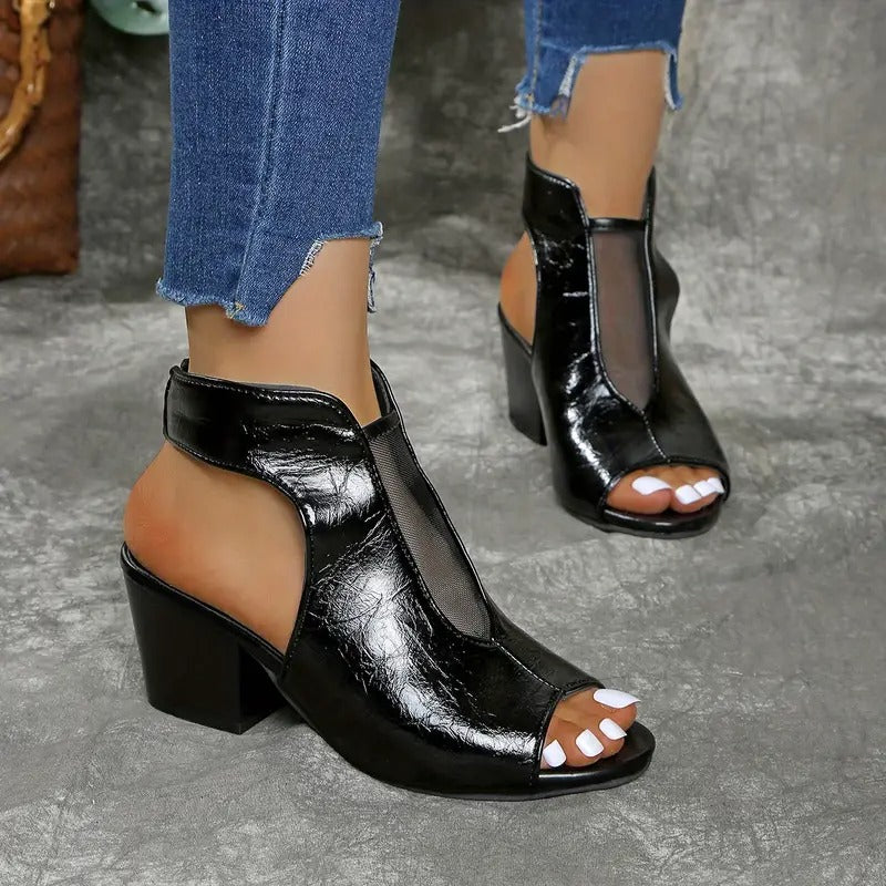 Thomis - Αντιολισθητικά δερμάτινα σανδάλια με ανοιχτή μύτη