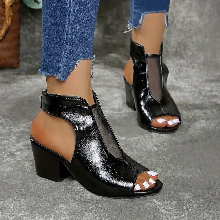 Thomis - Αντιολισθητικά δερμάτινα σανδάλια με ανοιχτή μύτη